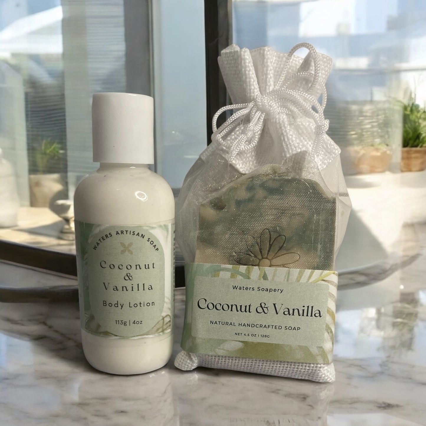 ARTISAN SOAP Coconut & Vanilla Handcrafted Artisan Soap Luxury Spa Bath Premium Products