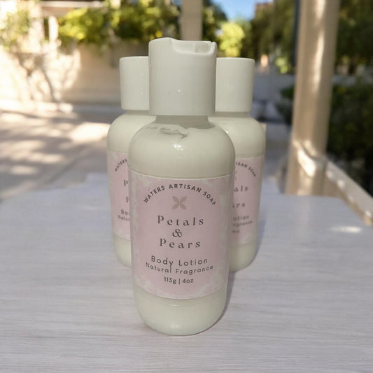 BODY CARE LOTION Petals & Pear Natural Body Lotion Skin Care Product Self Beauty Treatment Moisturizer