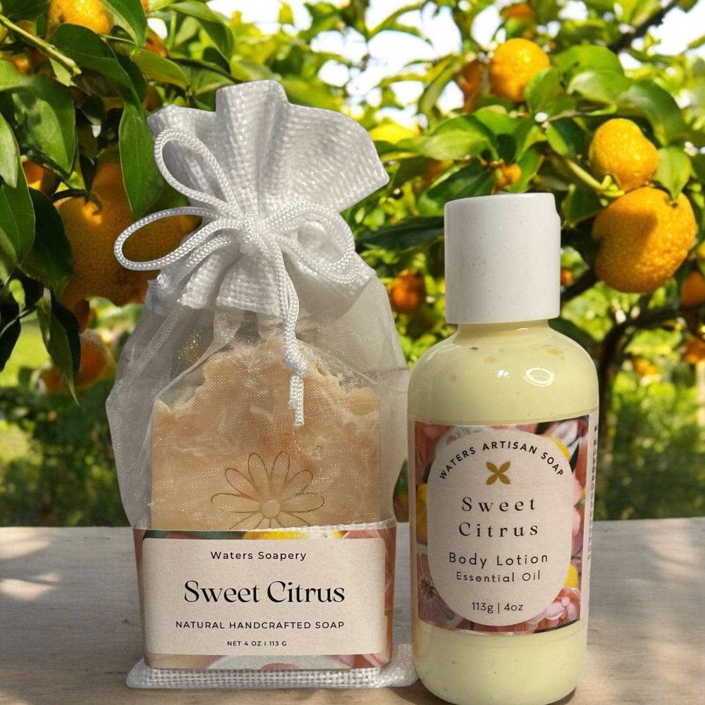 BODY CARE LOTION Sweet Citrus Handcrafted Artisan Lotion Luxury Body Care Premium Vegan Skincare