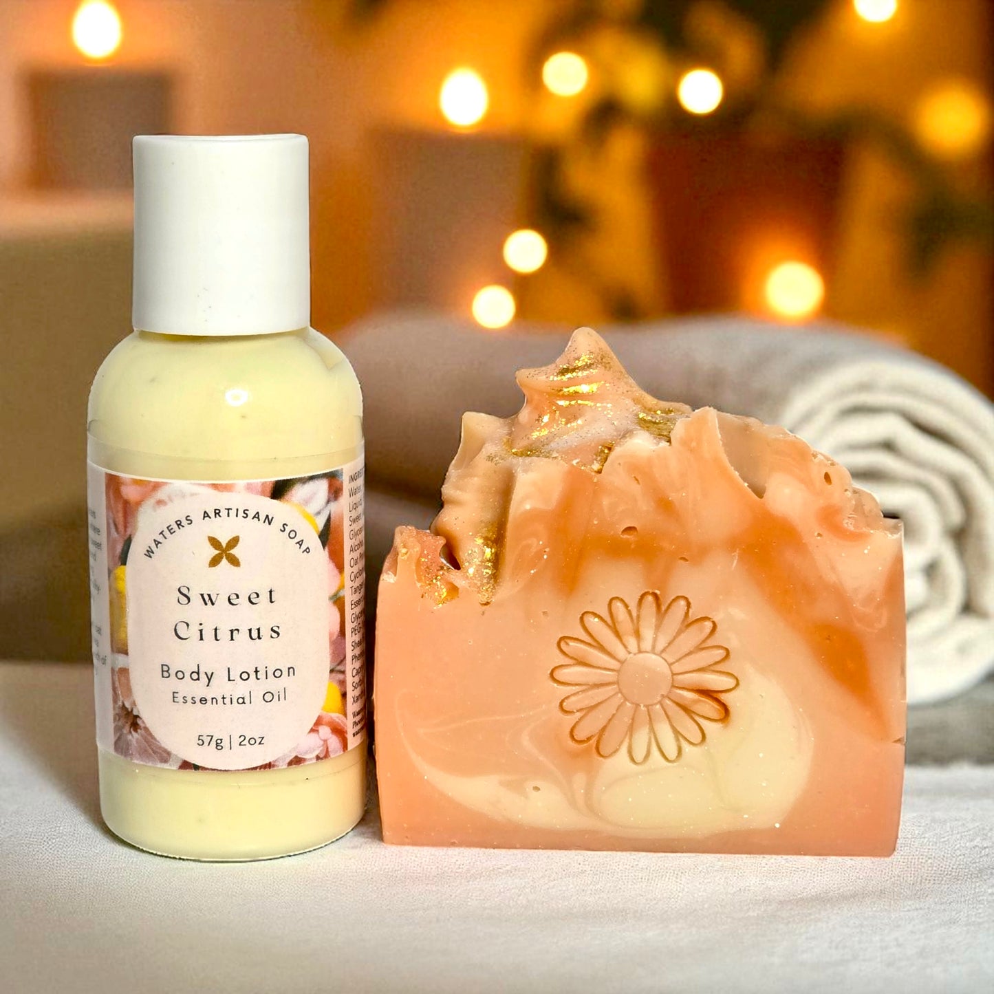 BODY CARE LOTION Sweet Citrus Handcrafted Artisan Lotion Luxury Body Care Premium Vegan Skincare
