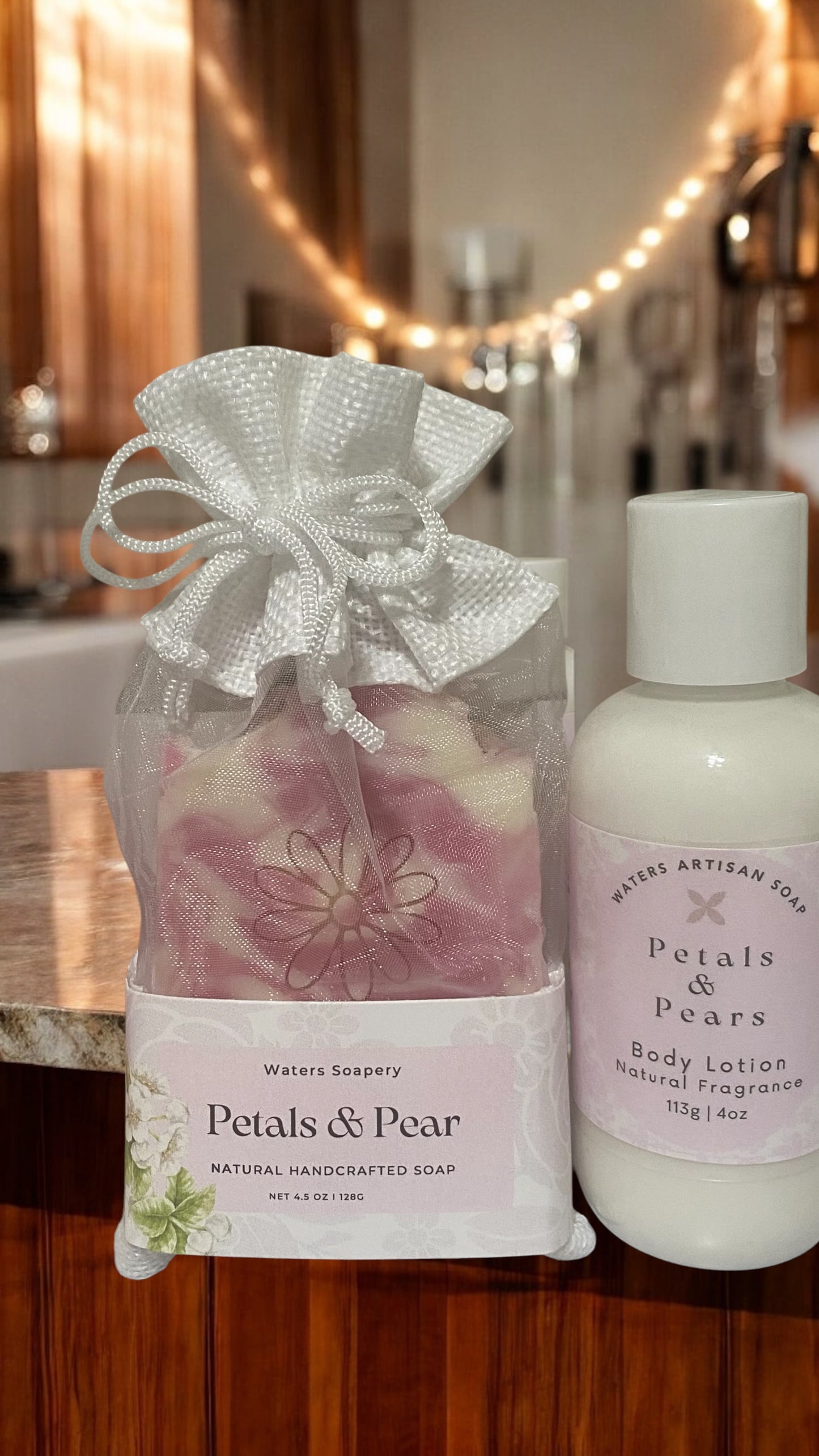 BODY CARE LOTION Petals & Pear Natural Body Lotion Skin Care Product Self Beauty Treatment Moisturizer