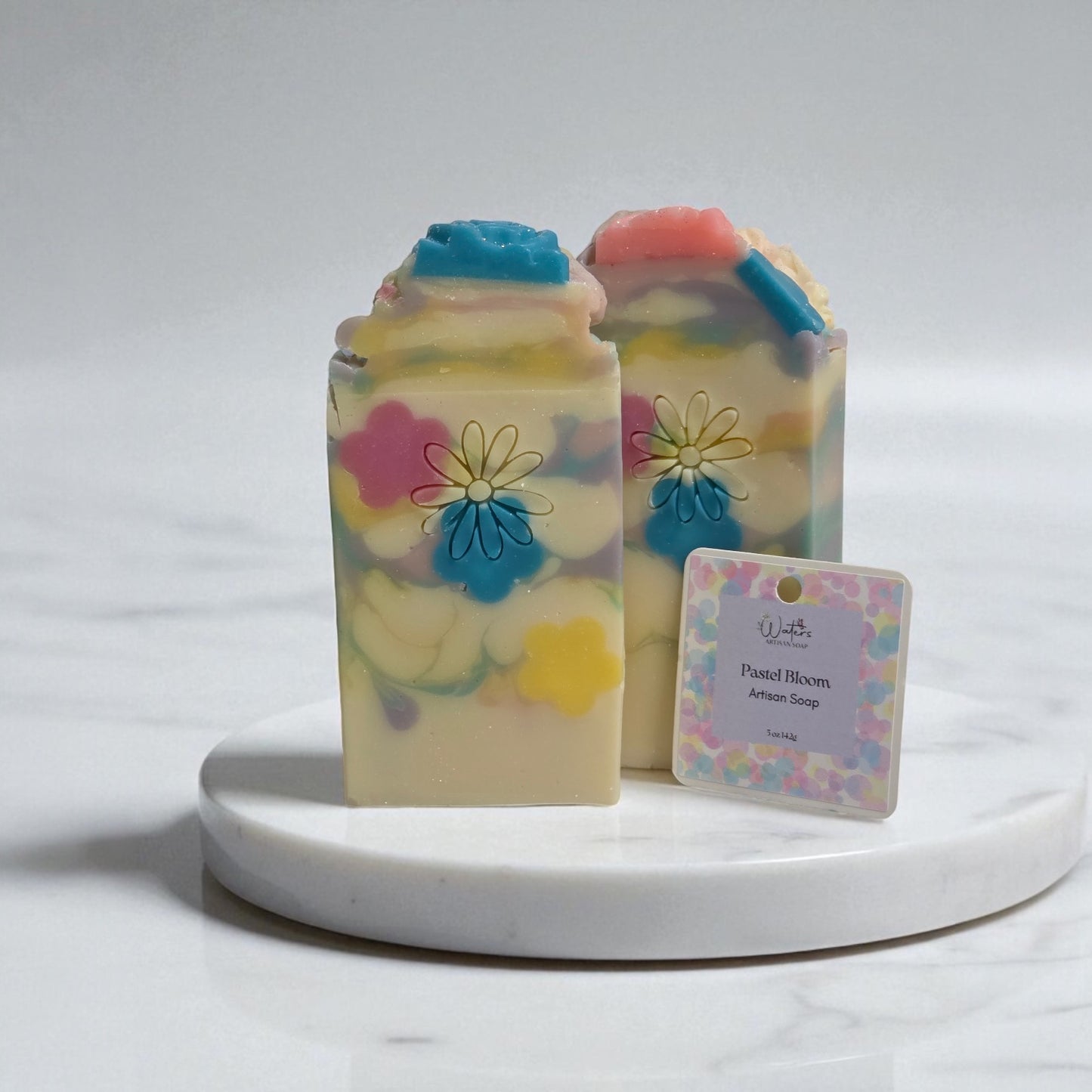 ARTISAN SOAP – Pastel Bloom 🌸 | Citrus Orchard & Petal Softness