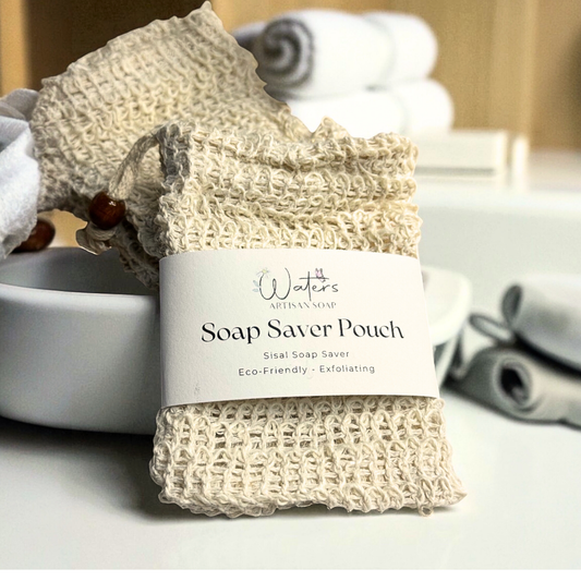 SISAL SOAP SAVER Natural Soap Saver Bag Eco Bathroom Accessory Zero Waste Shower Essential Exfoliating Sisal Pouch