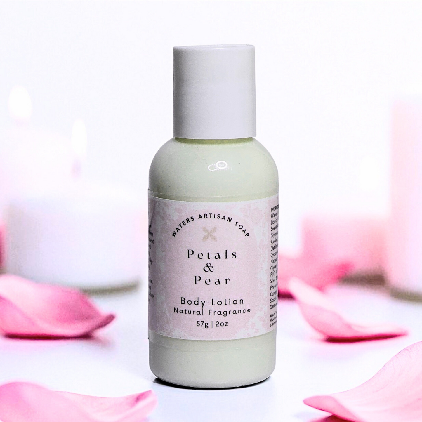 BODY CARE LOTION Petals & Pear Natural Body Lotion Skin Care Product Self Beauty Treatment Moisturizer