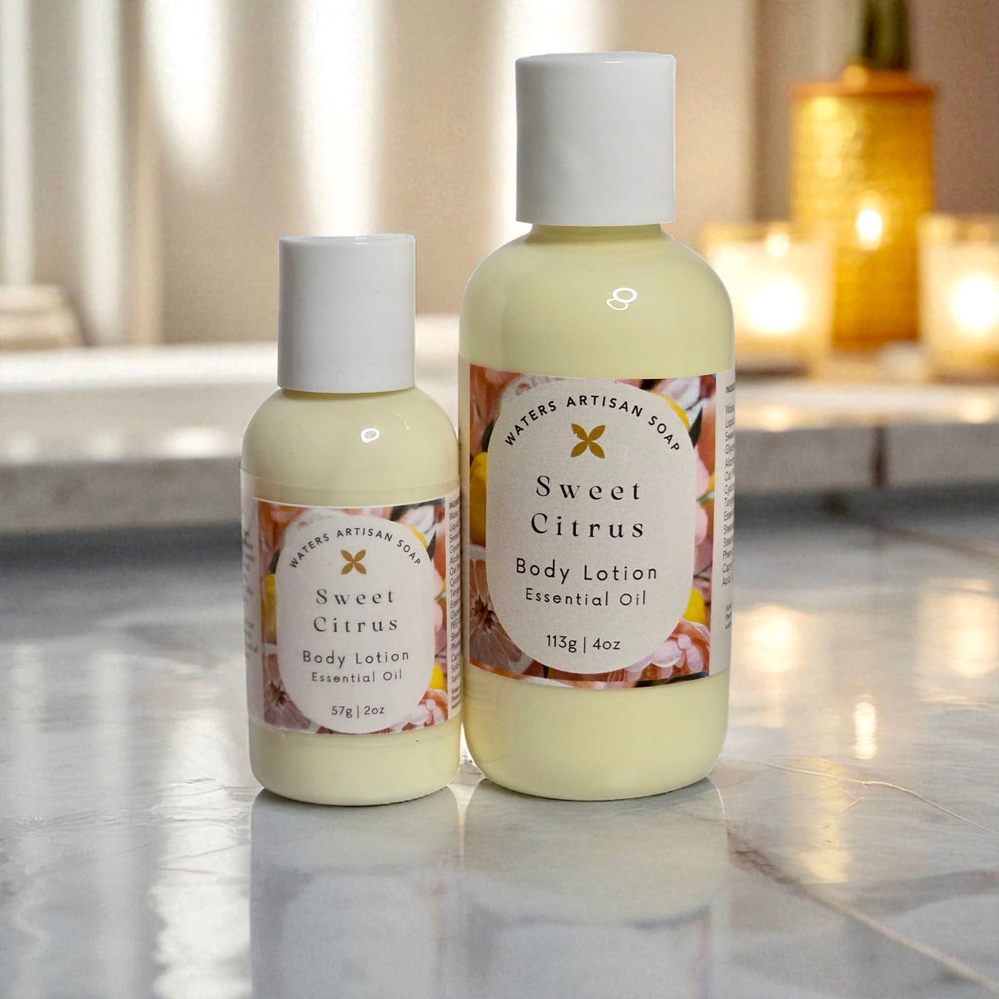 BODY CARE LOTION Sweet Citrus Handcrafted Artisan Lotion Luxury Body Care Premium Vegan Skincare