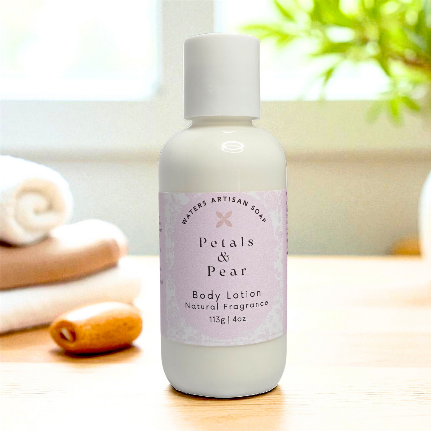 BODY CARE LOTION Petals & Pear Natural Body Lotion Skin Care Product Self Beauty Treatment Moisturizer