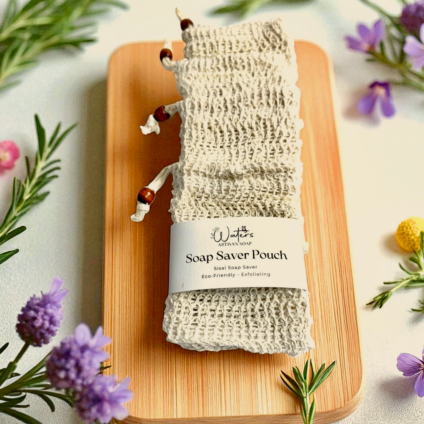 SISAL SOAP SAVER Natural Soap Saver Bag Eco Bathroom Accessory Zero Waste Shower Essential Exfoliating Sisal Pouch