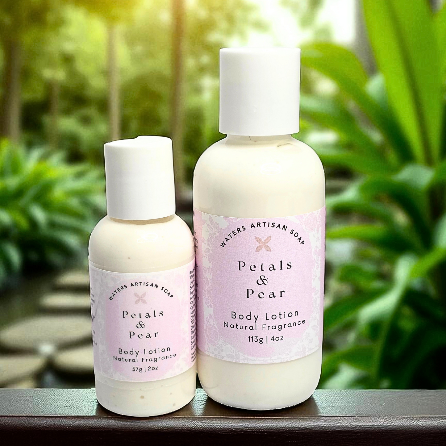 BODY CARE LOTION Petals & Pear Natural Body Lotion Skin Care Product Self Beauty Treatment Moisturizer