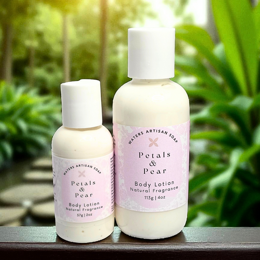 BODY CARE LOTION Petals & Pear Natural Body Lotion Skin Care Product Self Beauty Treatment Moisturizer
