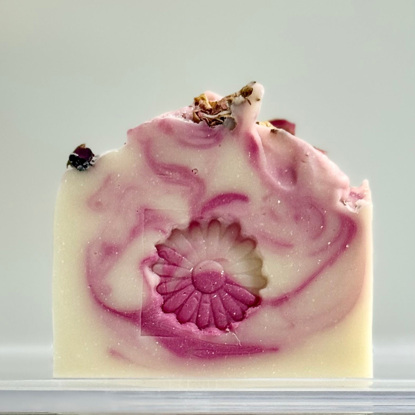 ARTISAN SOAP  Petals & Pear Handmade Vegan Soap Bar Moisturizing Skin Care Rose Petal Bath Luxury Spa Product