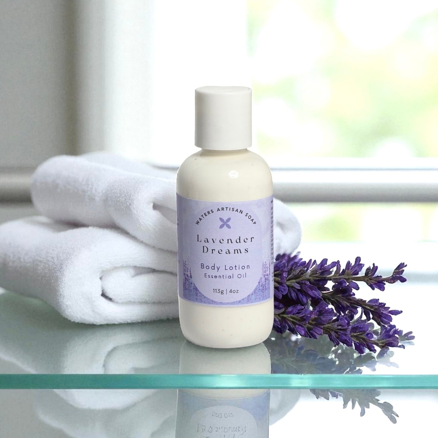 BODY CARE LOTION Lavender Dreams Vegan Lotion Skin Care Product Essential Oil Natural Moisturizer