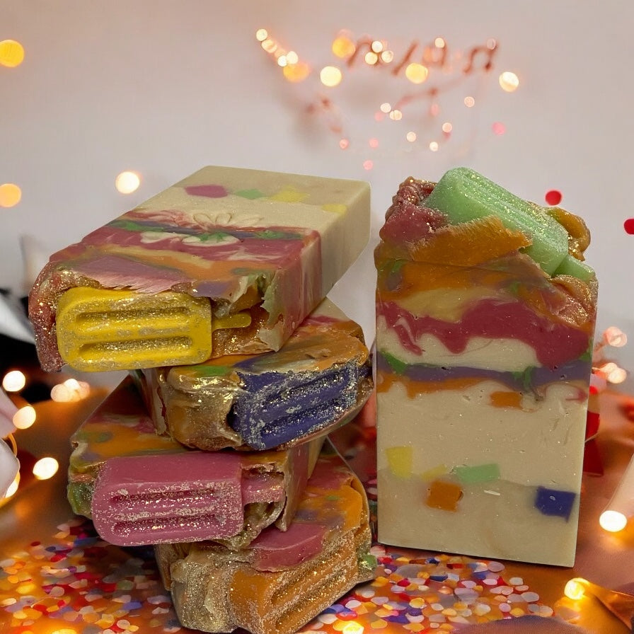 ARTISAN SOAP - Summer Sherbet 🌈🍧 |   Refreshing Citrus & Fruits