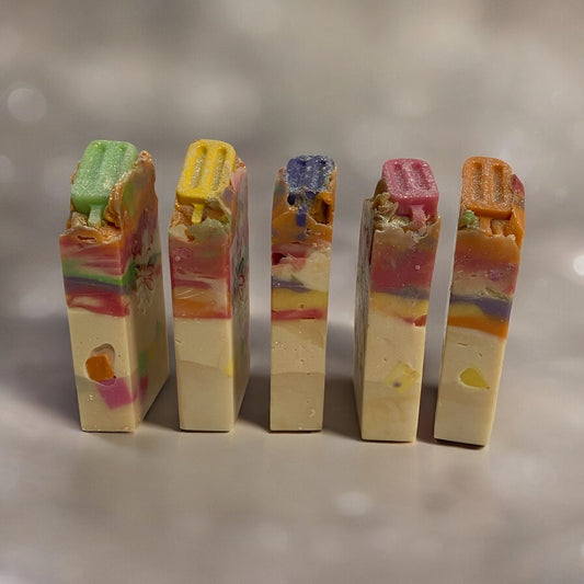 ARTISAN SOAP - Summer Sherbet 🌈🍧 |   Refreshing Citrus & Fruits
