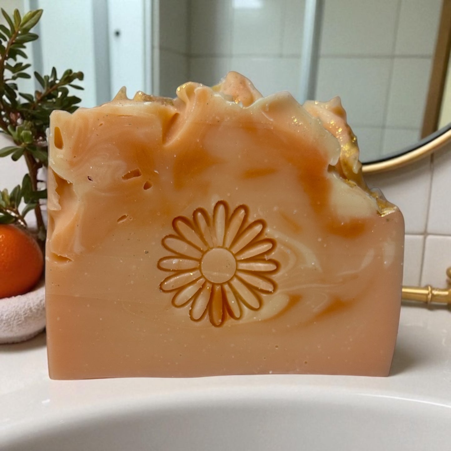 ARTISAN SOAP Sweet Citrus Handmade Vegan Soap Bar Essential Oil Bath Luxury Gift
