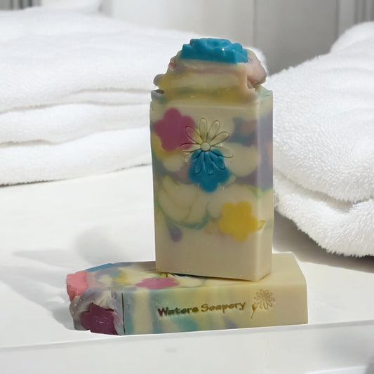 ARTISAN SOAP – Pastel Bloom 🌸 | Citrus Orchard & Petal Softness