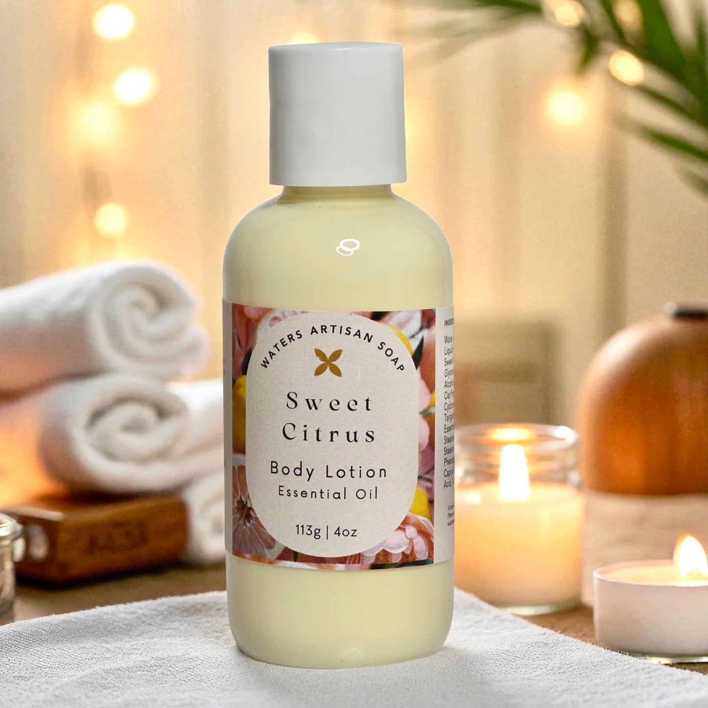 BODY CARE LOTION Sweet Citrus Handcrafted Artisan Lotion Luxury Body Care Premium Vegan Skincare