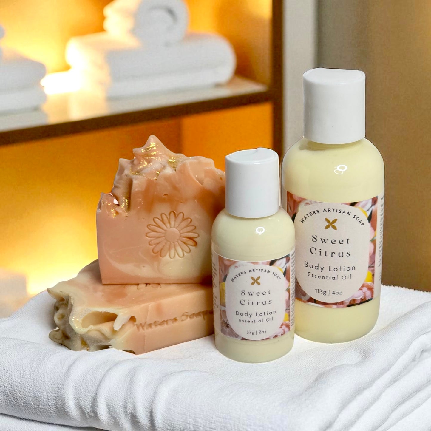 BODY CARE LOTION Sweet Citrus Handcrafted Artisan Lotion Luxury Body Care Premium Vegan Skincare