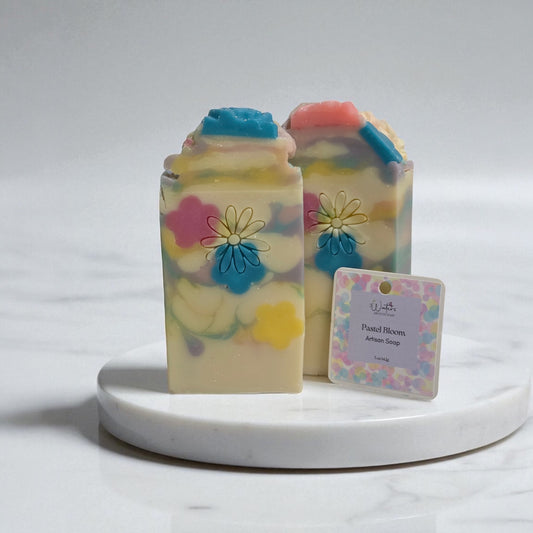 ARTISAN SOAP – Pastel Bloom 🌸 | Citrus Orchard & Petal Softness